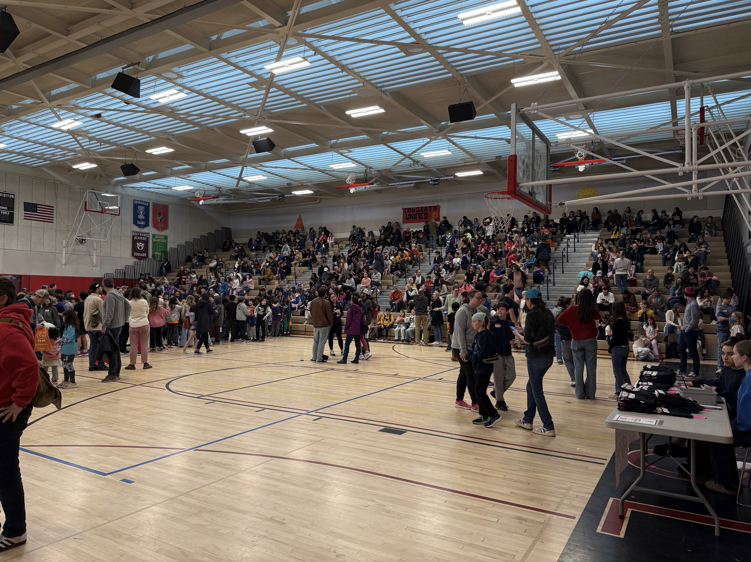 opening ceremony in the gym
